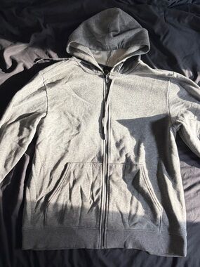 Athletic Works Men’s Gray Full-Zip Hoodie Jacket
